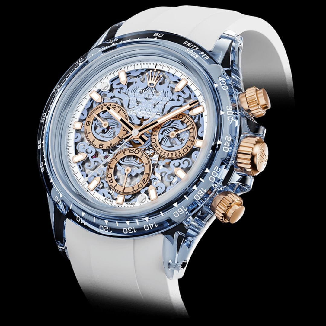 Rolex Daytona - The Colorful Rebirth of a Classic by AET REMOULD 以定制設計和色彩藝術，重新定義勞力士地通拿的奢華 | WORLDTIMER