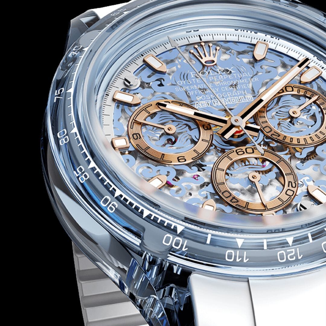 Colorful Rolex Daytona LOONG: The Art of AET REMOULD 劳力士迪通拿 蓝宝石的色彩重塑 | WORLDTIMER