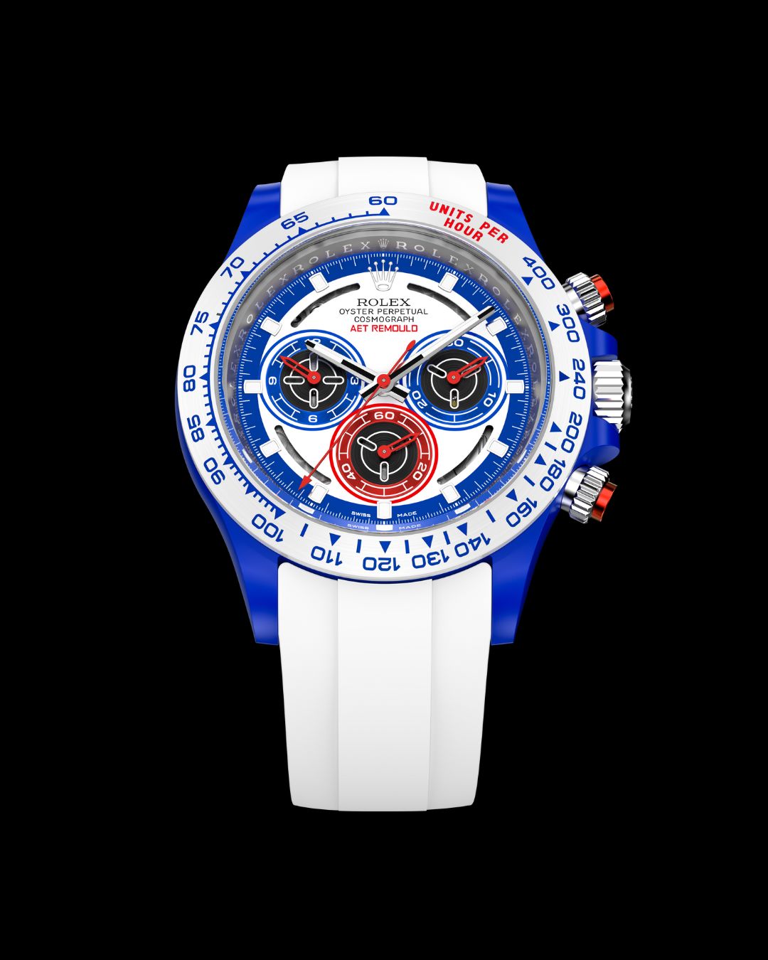 AET REMOULD Rolex Daytona SPEED (RUBBER STRAP) 勞力士 地通拿 40毫米訂製腕錶 | WORLDTIMER