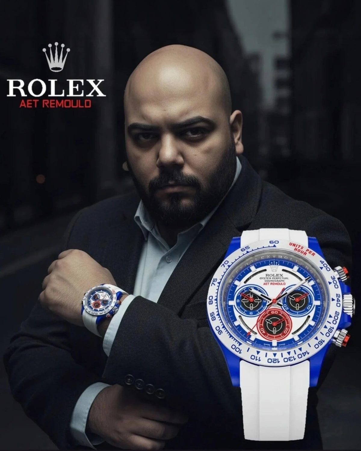 Rolex Daytona AET REMOULD SPEED (RUBBER STRAP) 勞力士地通拿 40毫米訂製腕錶 | WORLDTIMER