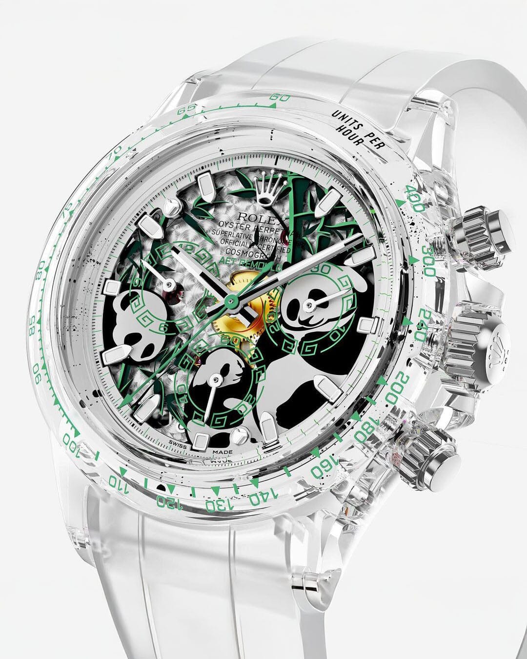 AET REMOULD Rolex Daytona Sapphire PANDA DIAL "CHINA EDITION" 中國熊貓勞力士 水晶地通拿 | WORLDTIMER