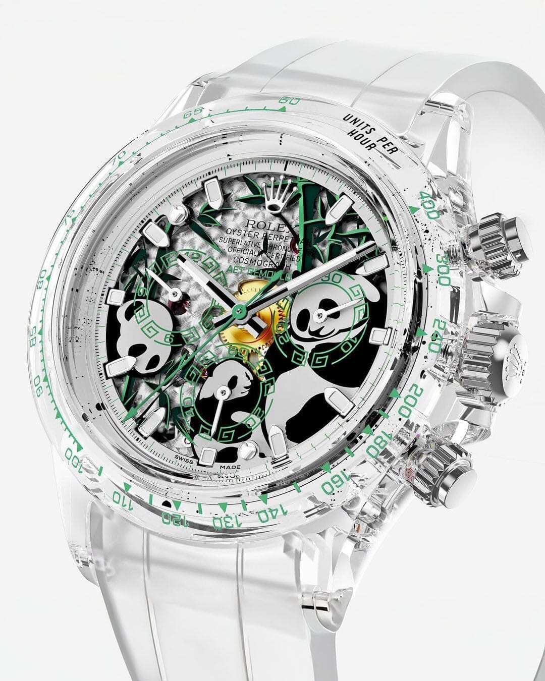 AET REMOULD Rolex Daytona Sapphire PANDA DIAL "CHINA EDITION" 中國熊貓勞力士 水晶地通拿 | WORLDTIMER
