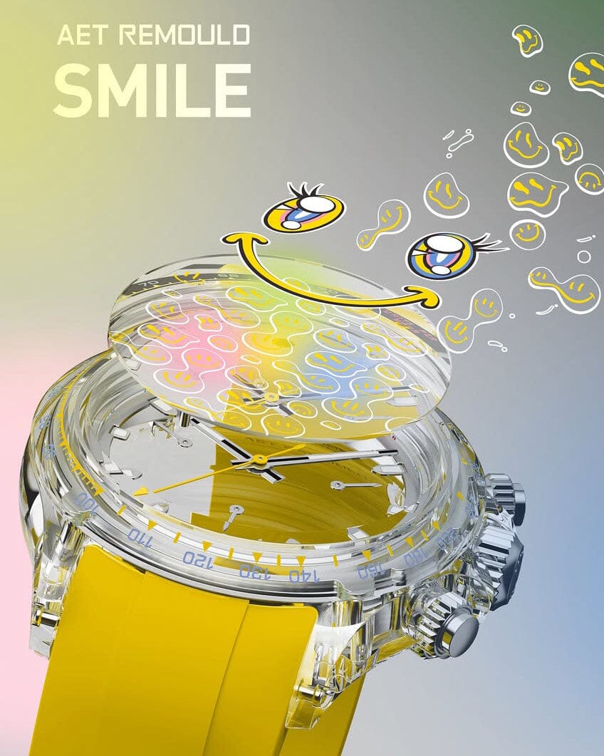 AET REMOULD Sapphire Rolex Daytona SMILE 劳力士 水晶迪通拿 哈哈笑 蓝宝石透明腕表 | WORLDTIMER