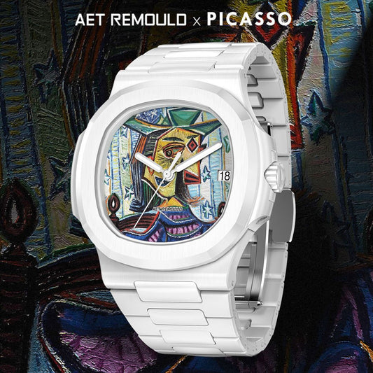 AET Remould x Picasso Patek Philippe Nautilus 5711 "SEATED PORTRAIT OF DORA MAAR" 百达翡丽 鹦鹉螺5711 全陶瓷手表 | WORLDTIMER