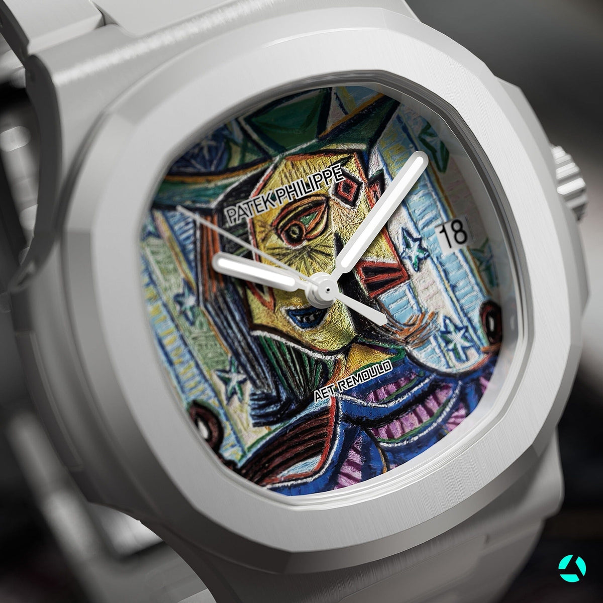 AET Remould x Picasso Patek Philippe Nautilus 5711 "SEATED PORTRAIT OF DORA MAAR" 百达翡丽 鹦鹉螺5711 全陶瓷手表 | WORLDTIMER