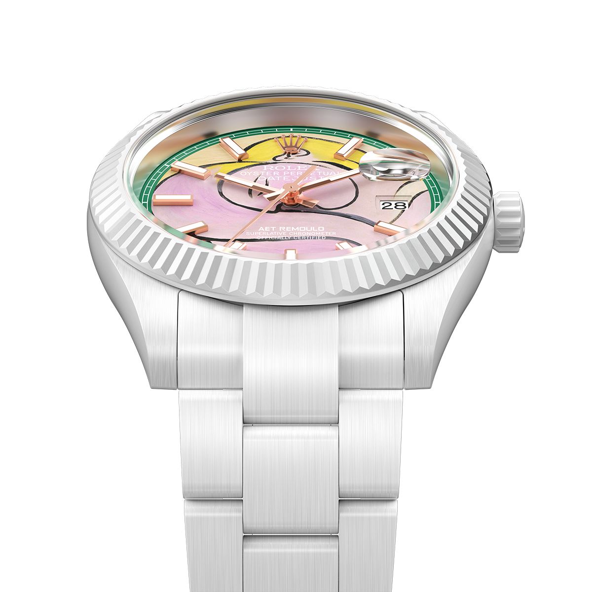 Picasso AET REMOULD Rolex Datejust WOMAN WITH YELLOW HAIR 勞力士 Datejust 畢加索 全陶瓷手錶 | WORLDTIMER