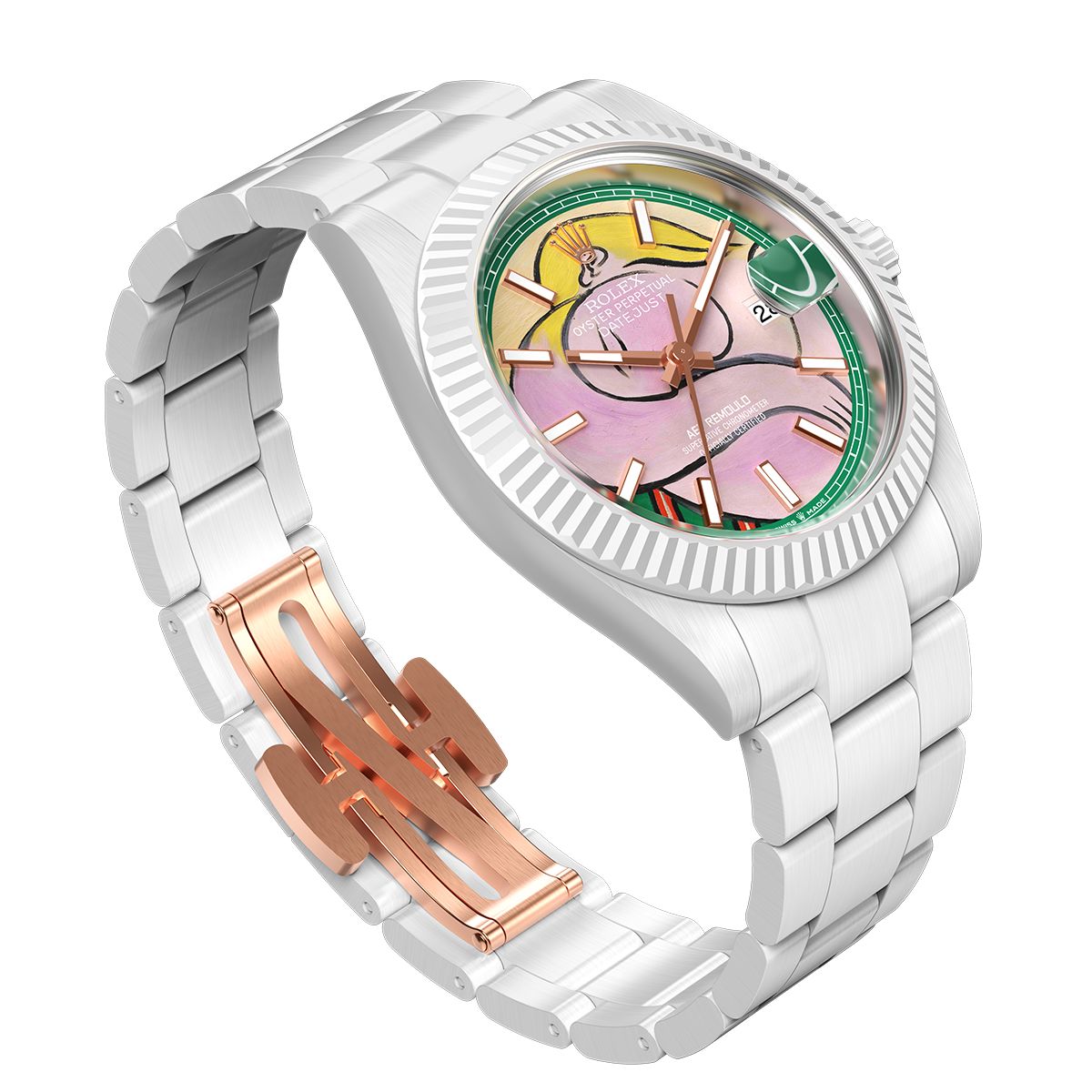 Picasso AET REMOULD Rolex Datejust WOMAN WITH YELLOW HAIR 勞力士 Datejust 畢加索 全陶瓷手錶 | WORLDTIMER