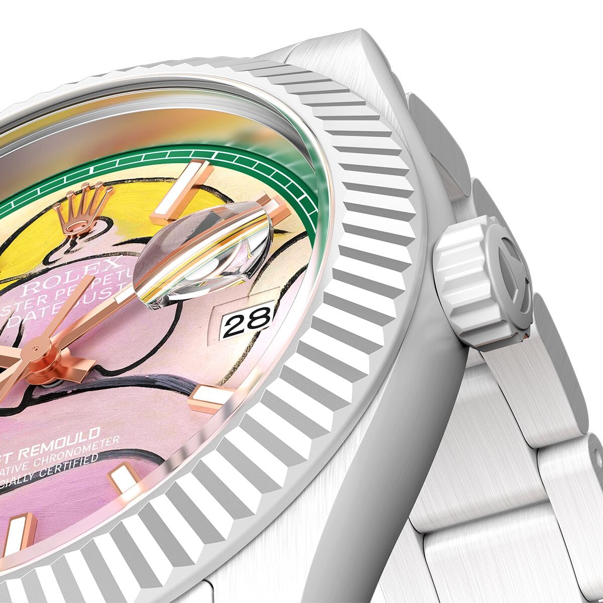 Picasso AET REMOULD Rolex Datejust WOMAN WITH YELLOW HAIR 勞力士 Datejust 畢加索 全陶瓷手錶 | WORLDTIMER