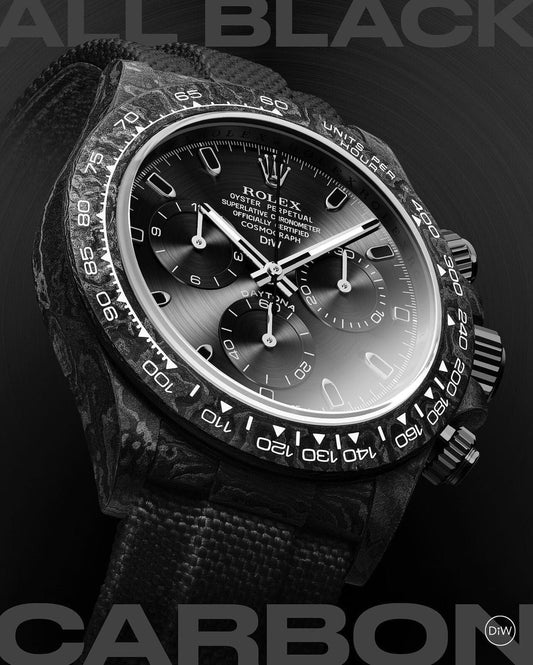 ALL BLACK Rolex DiW Daytona 劳力士DiW 碳纤维迪通拿 | WORLDTIMER