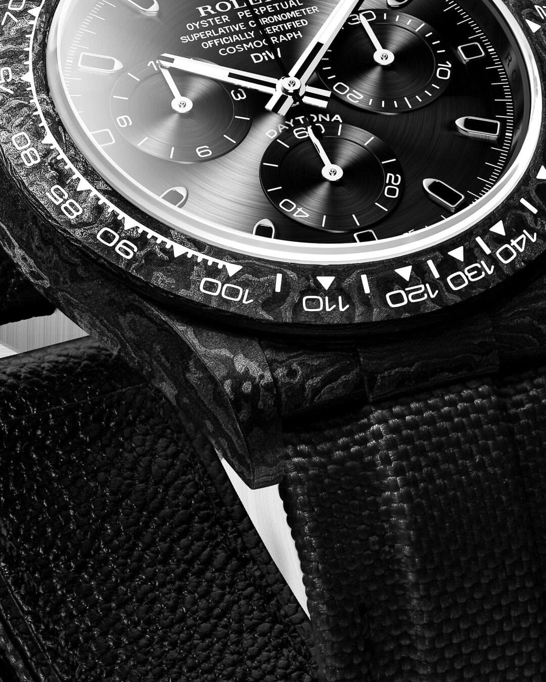 ALL BLACK Rolex DiW Daytona 劳力士DiW 碳纤维迪通拿 | WORLDTIMER