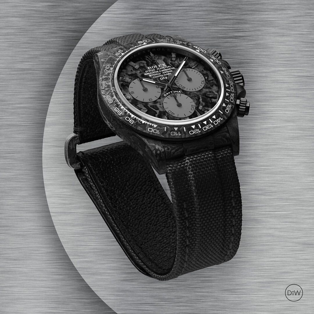 ALL CARBON GRAPHITE Rolex DiW Daytona 劳力士DiW 碳纤维迪通拿 | WORLDTIMER