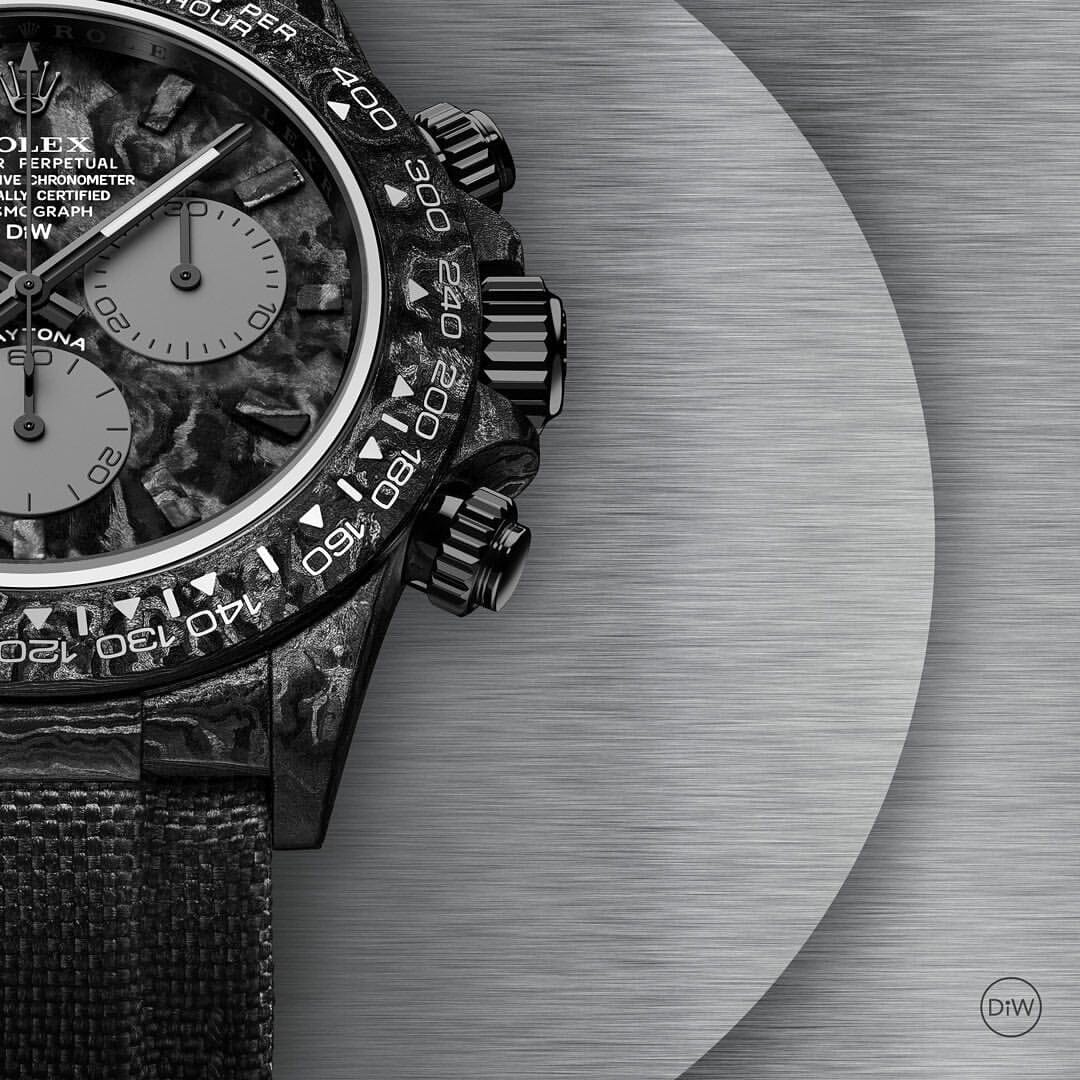 ALL CARBON GRAPHITE Rolex DiW Daytona 劳力士DiW 碳纤维迪通拿 | WORLDTIMER