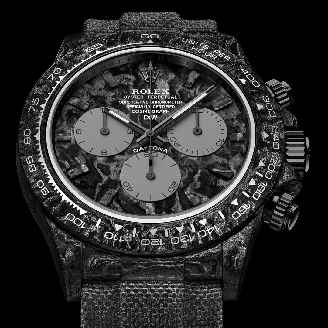 ALL CARBON GRAPHITE Rolex DiW Daytona 劳力士DiW 碳纤维迪通拿 | WORLDTIMER