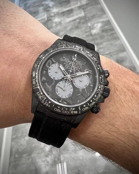 ALL CARBON GRAPHITE Rolex DiW Daytona 劳力士DiW 碳纤维迪通拿 | WORLDTIMER