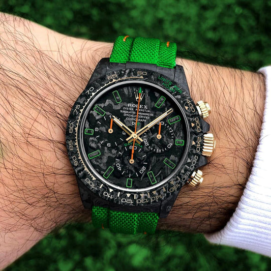 ALL CARBON LIME Rolex DiW Daytona 劳力士DiW 碳纤维迪通拿 | WORLDTIMER