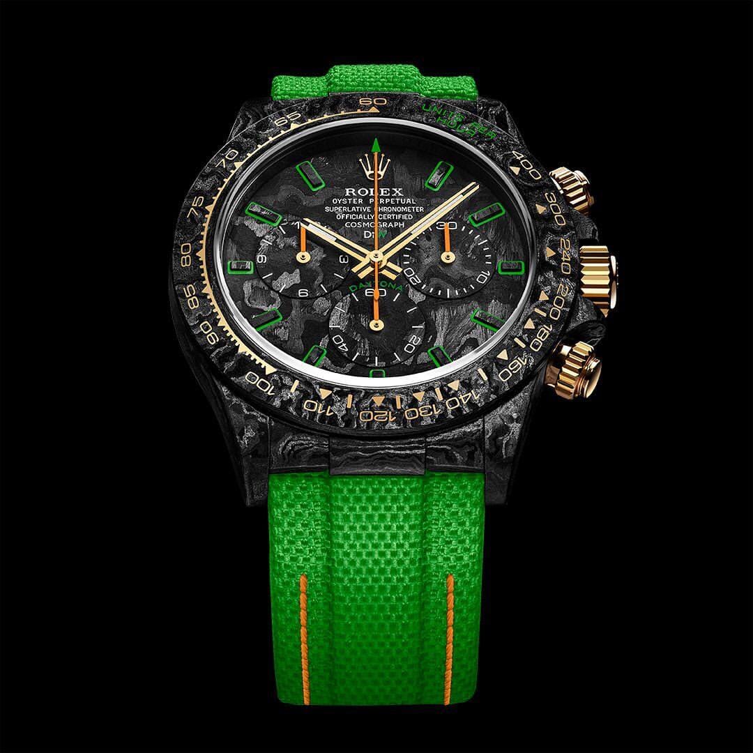 ALL CARBON LIME Rolex DiW Daytona 劳力士DiW 碳纤维迪通拿 | WORLDTIMER