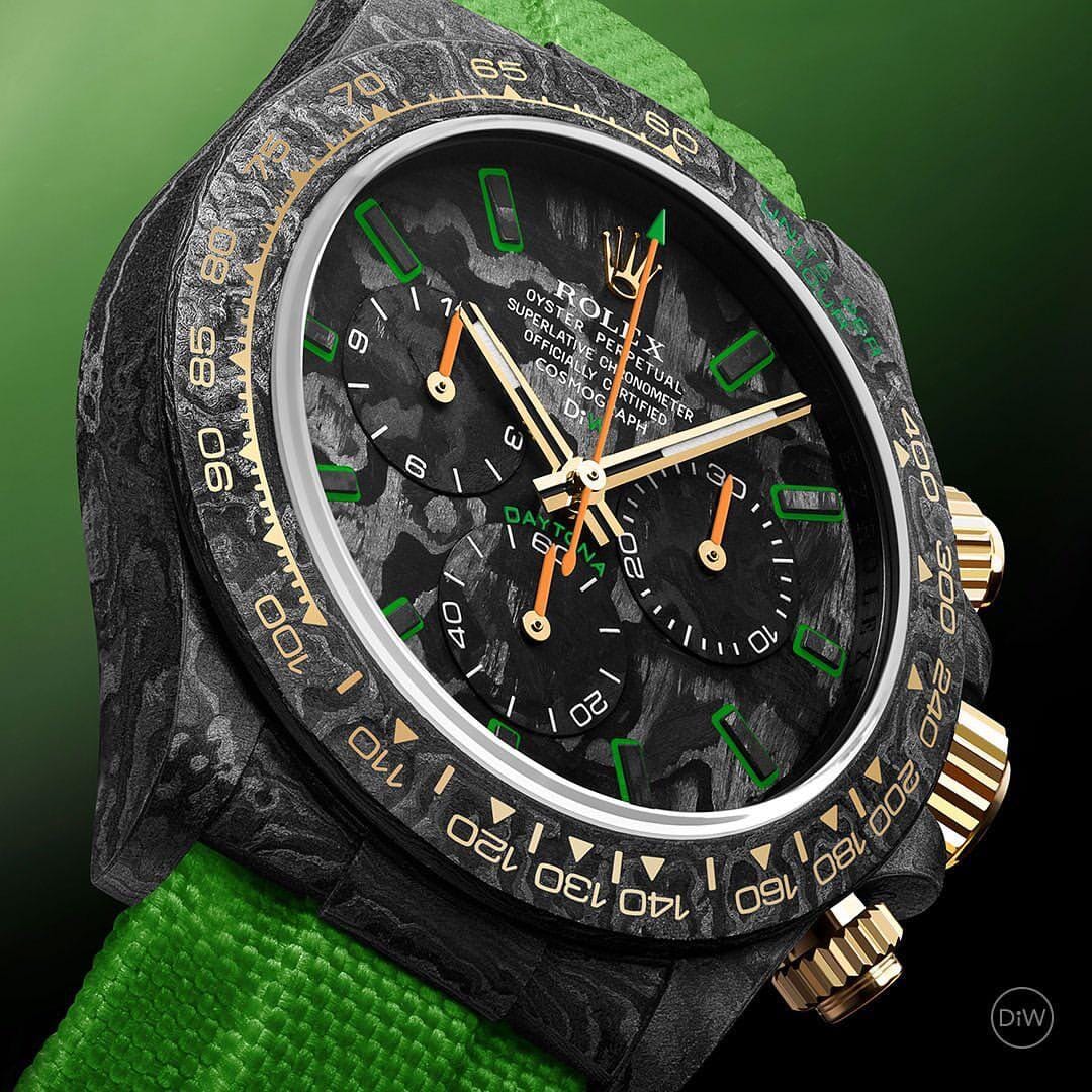 ALL CARBON LIME Rolex DiW Daytona 劳力士DiW 碳纤维迪通拿 | WORLDTIMER