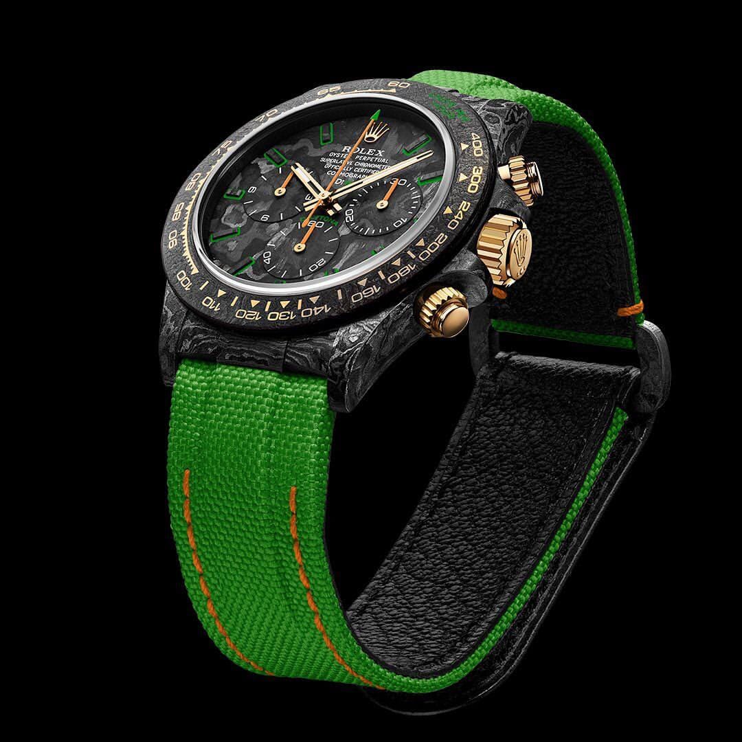 ALL CARBON LIME Rolex DiW Daytona 劳力士DiW 碳纤维迪通拿 | WORLDTIMER