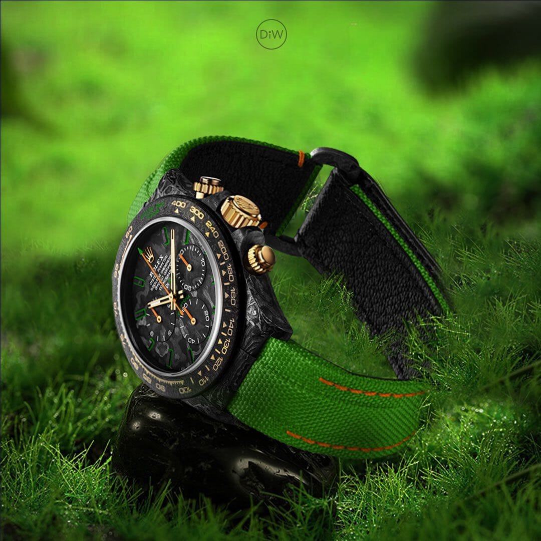 ALL CARBON LIME Rolex DiW Daytona 劳力士DiW 碳纤维迪通拿 | WORLDTIMER