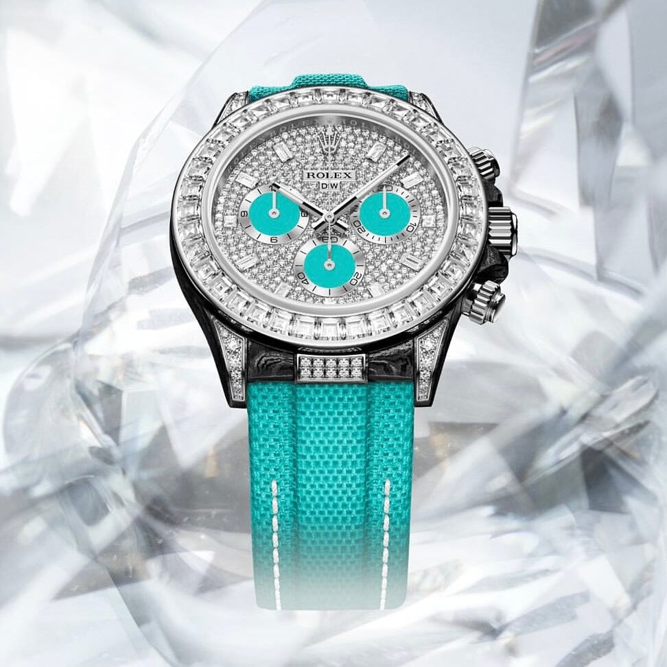 All Diamond Rolex DiW Daytona ARTISTIC-1 满天星劳力士 DiW迪通拿 | WORLDTIMER