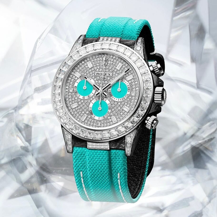 All Diamond Rolex DiW Daytona ARTISTIC-1 满天星劳力士 DiW迪通拿 | WORLDTIMER