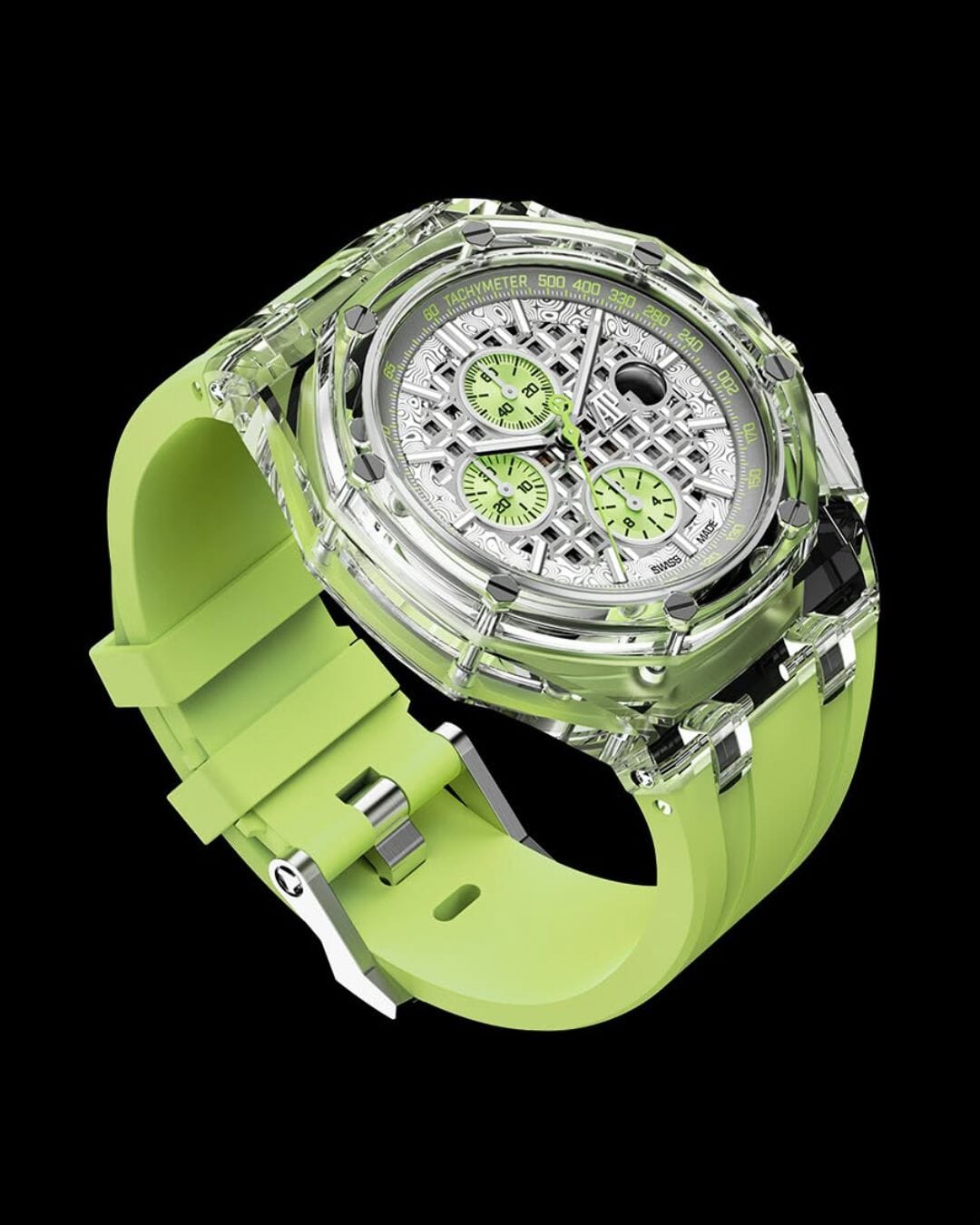 AP Royal Oak Offshore AET REMOULD SOGNEFJORD GREEN Sapphire Watch 愛彼 皇家橡樹離岸型 藍寶石手錶 | WORLDTIMER