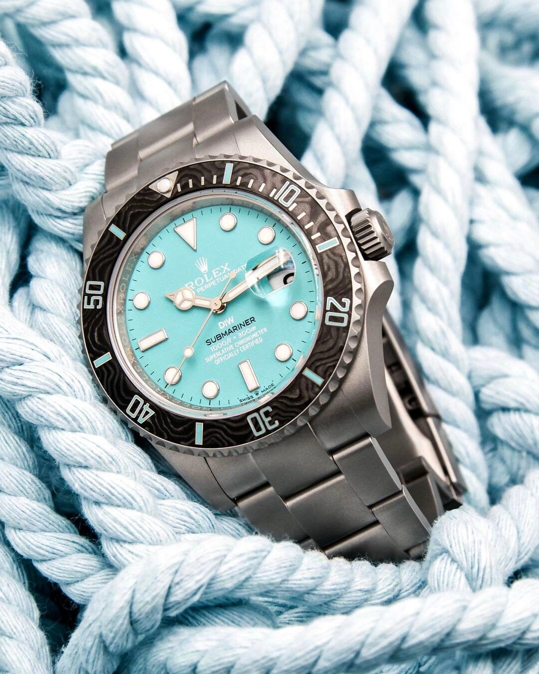 AQUAMARINE Rolex DiW Submariner 劳力士DiW 蓝水鬼 | WORLDTIMER