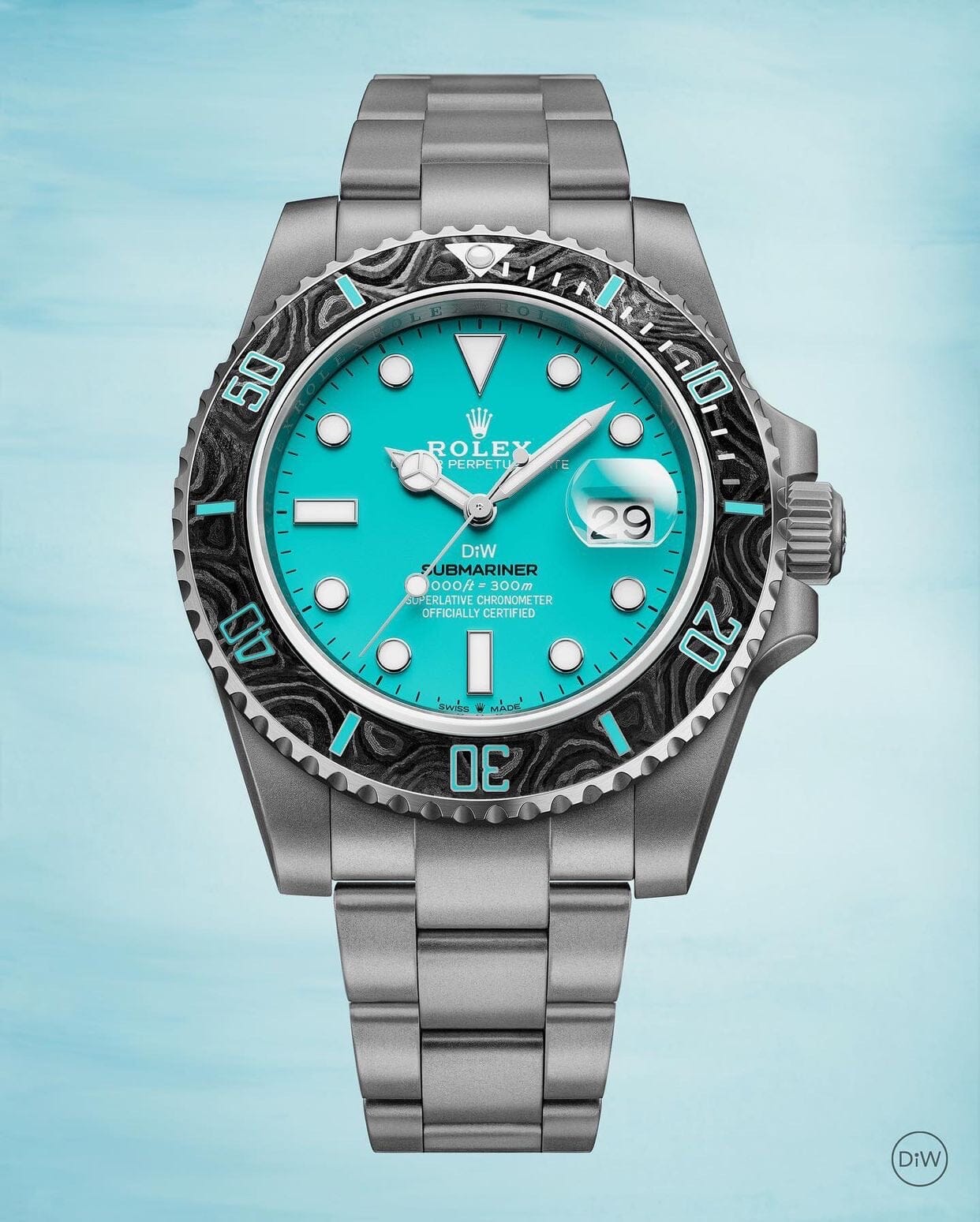 AQUAMARINE Rolex DiW Submariner 劳力士DiW 蓝水鬼 | WORLDTIMER