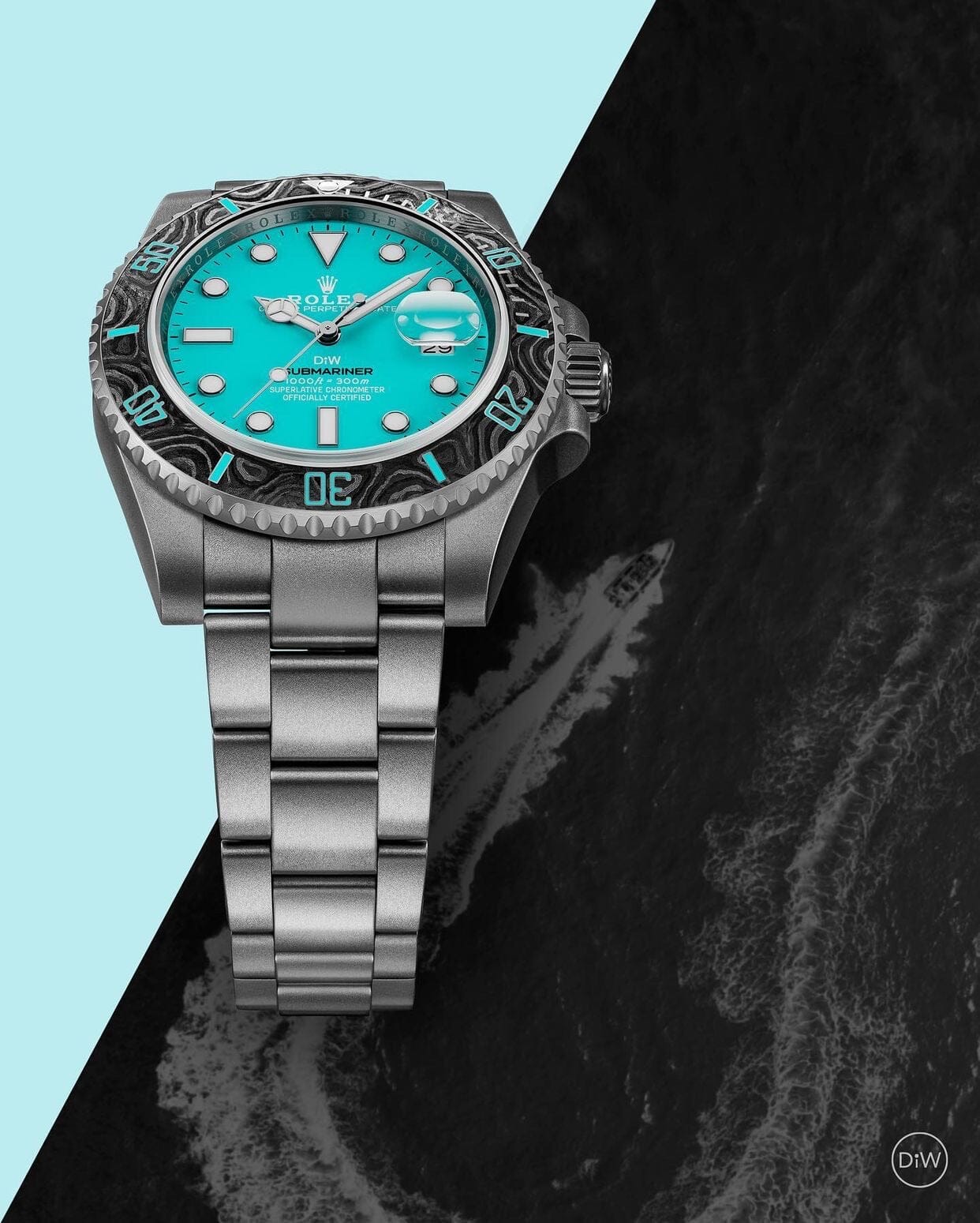 AQUAMARINE Rolex DiW Submariner 劳力士DiW 蓝水鬼 | WORLDTIMER