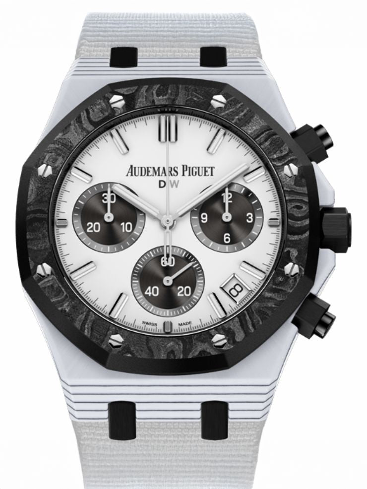 Audemars Piguet CarboQuartz Royal Oak Chronograph "BLACK & WHITE" (Retail: €104 990)