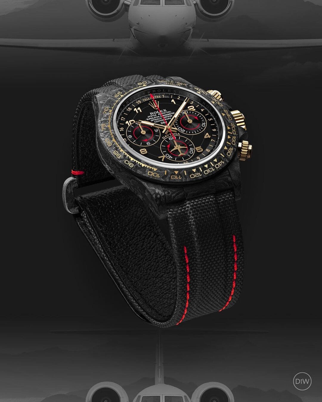 AVIA BLACK Rolex DiW Daytona 劳力士DiW 碳纤维迪通拿 | WORLDTIMER