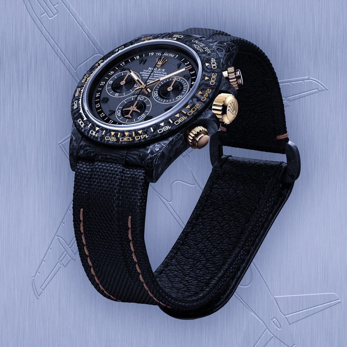 AVIA GREY Rolex DiW Daytona 劳力士DiW 碳纤维迪通拿 | WORLDTIMER
