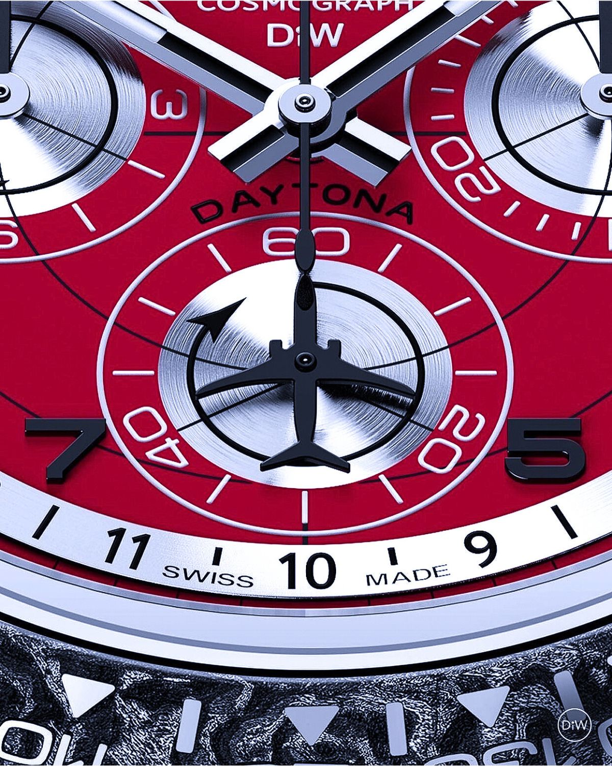 AVIA RED Rolex DiW Daytona CarboQuartz 劳力士DiW 石英纤维迪通拿 | WORLDTIMER
