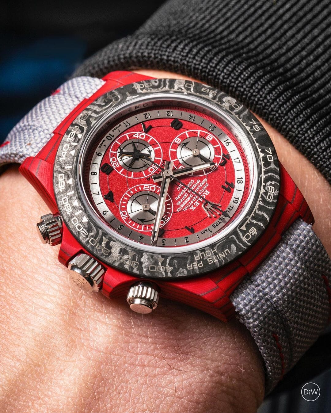 AVIA RED Rolex DiW Daytona CarboQuartz 劳力士DiW 石英纤维迪通拿 | WORLDTIMER