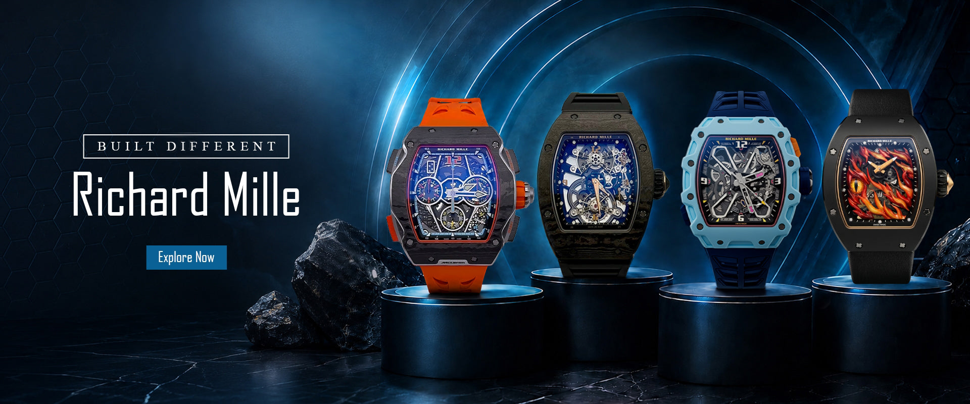 Richard Mille Watch Collection Website Hero Banner 理查德米勒手表系列 网站大横幅 | WORLDTIMER