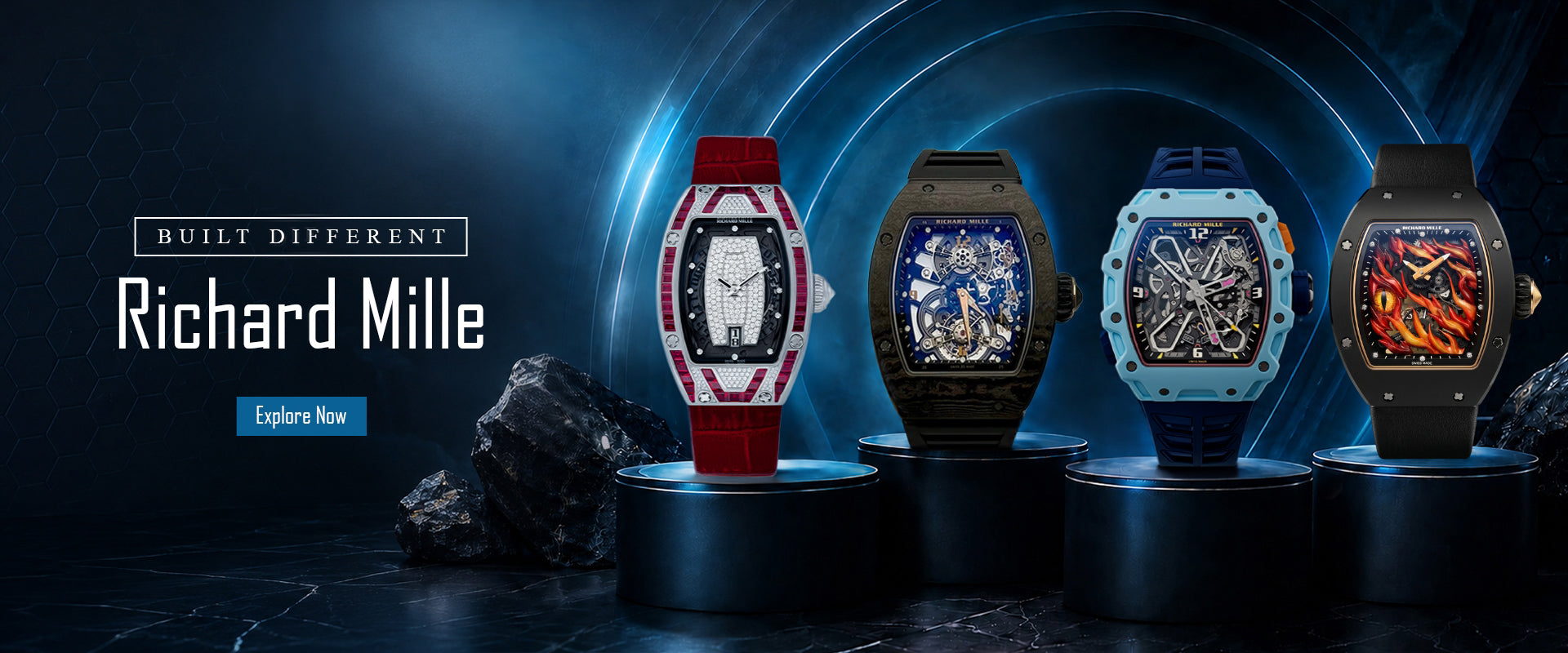 Richard Mille Watch Collection Website Hero Banner 理查德米勒手表系列 网站大横幅 | WORLDTIMER