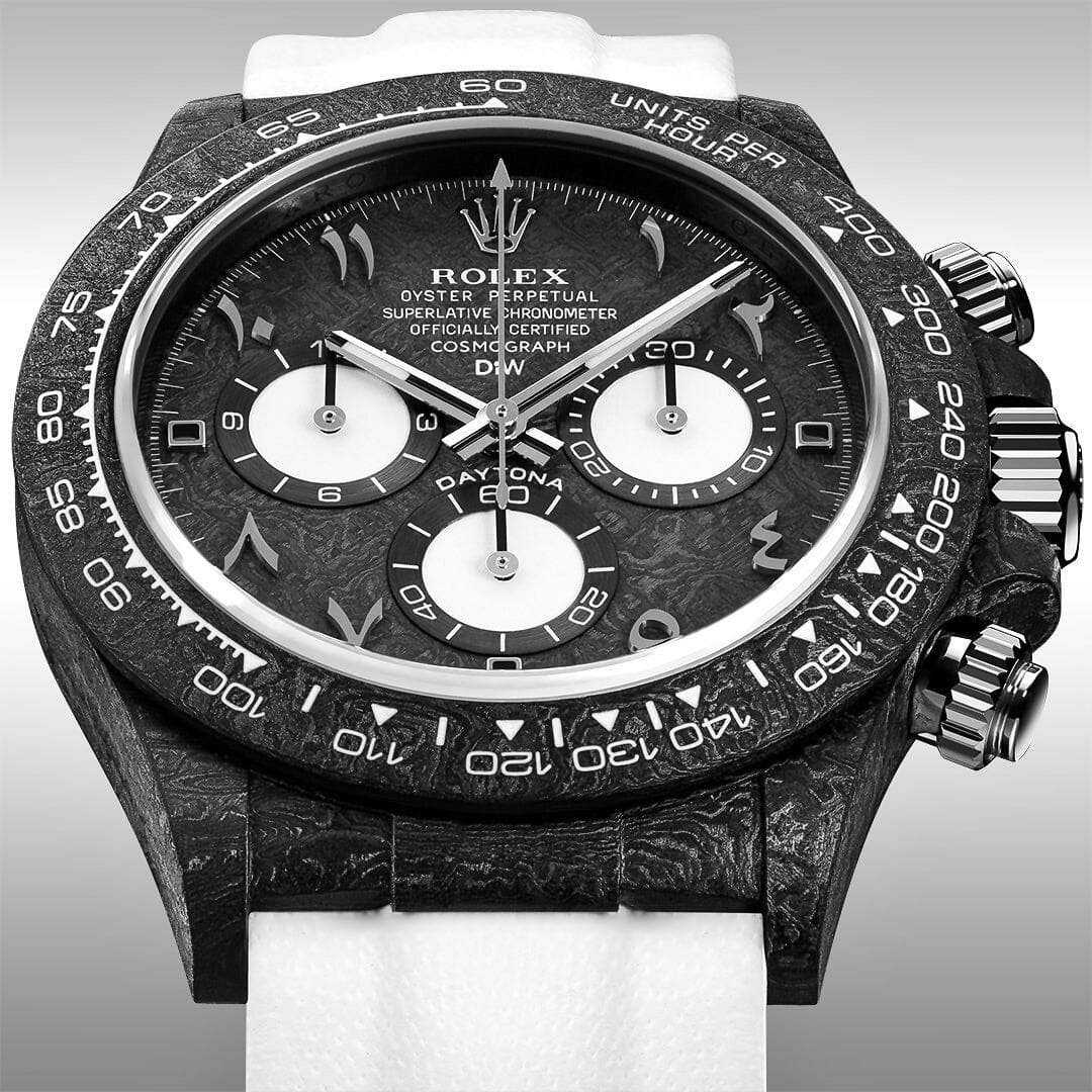 BLACK AND WHITE Rolex DiW Daytona 劳力士DiW 碳纤维迪通拿 | WORLDTIMER