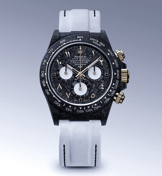 UNIQUE BLACK & WHITE Rolex DiW Daytona 独一无二 劳力士DiW 碳纤维迪通拿 | WORLDTIMER