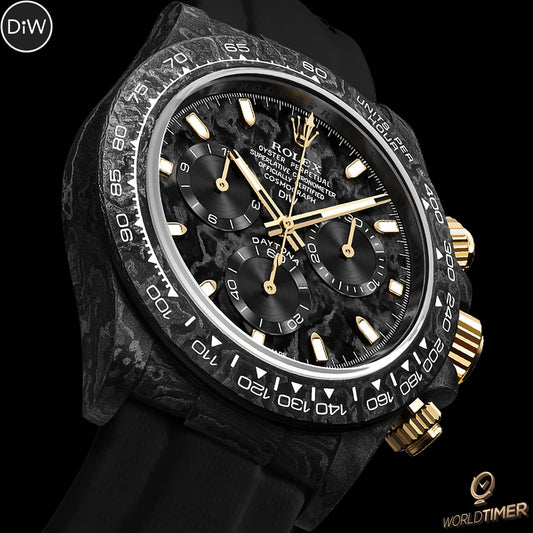 NTPT Carbon Rolex DiW Daytona BLACK & GOLD 碳纖 勞力士地通拿 | WORLDTIMER