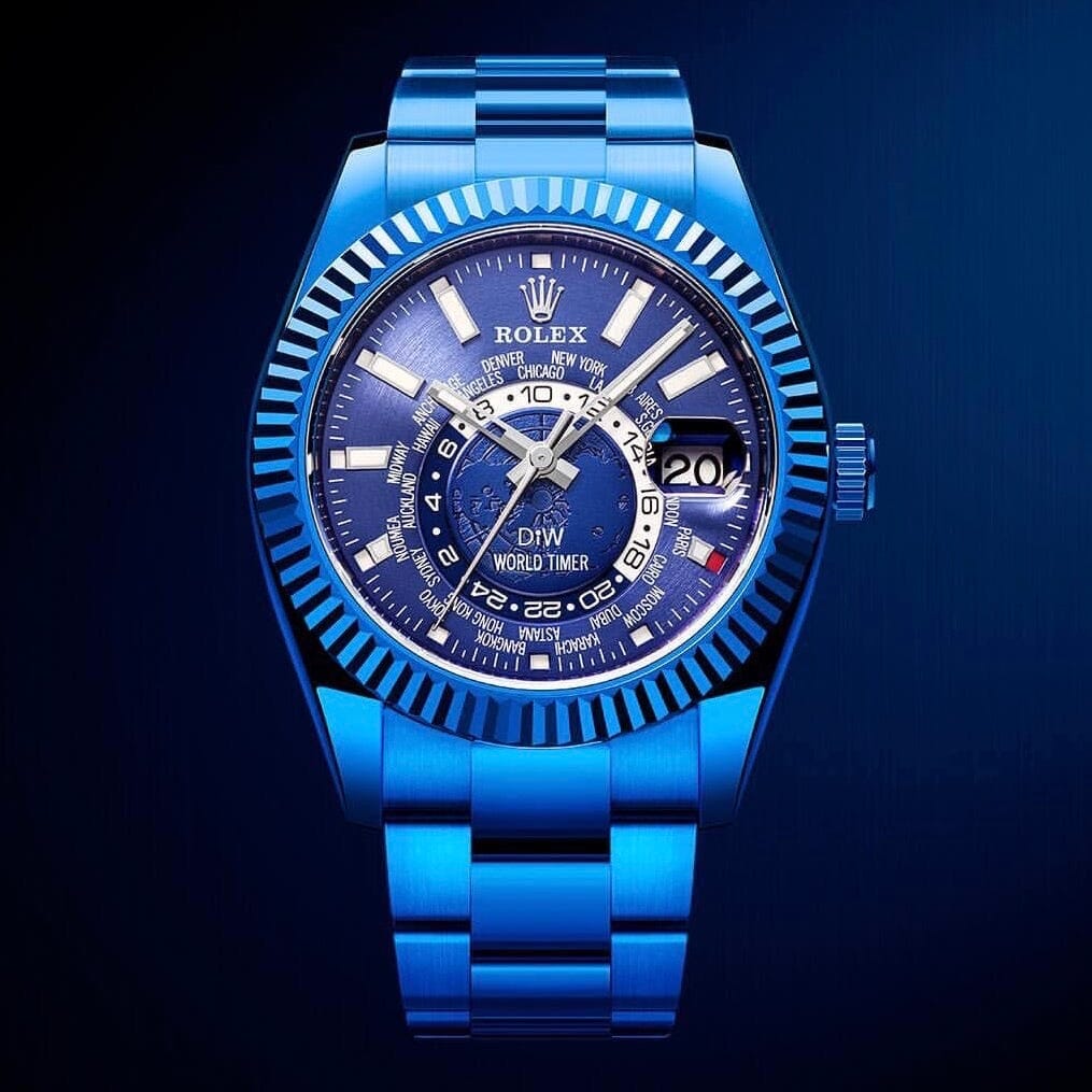 BLUE DLC Rolex DiW Sky Dweller 326934 劳力士DiW 纵航者型 | WORLDTIMER