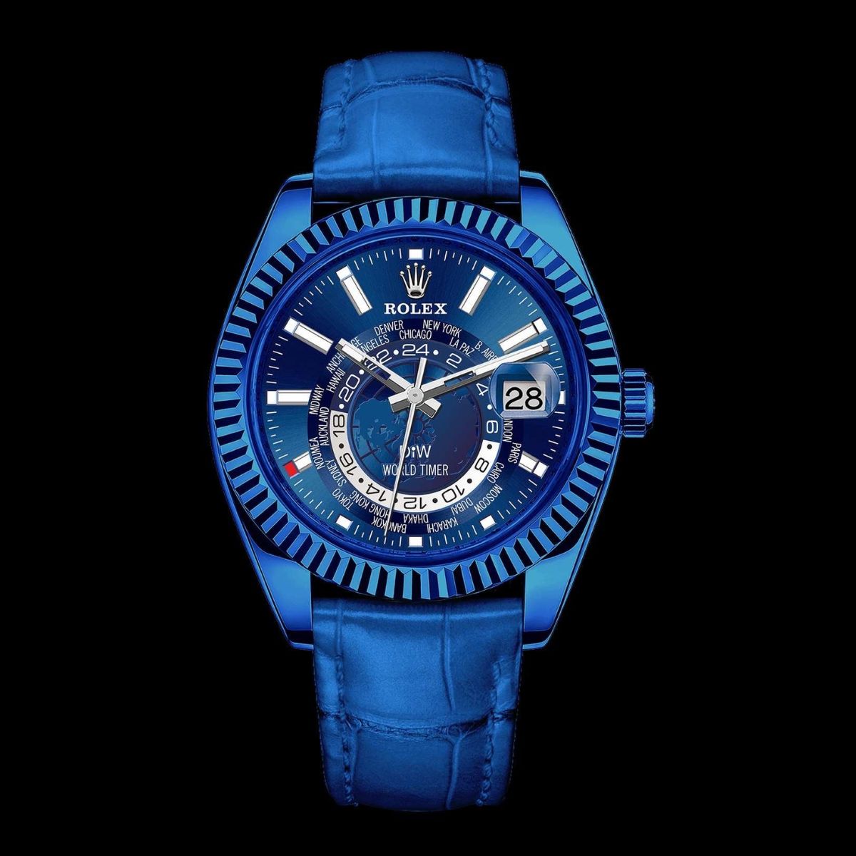 BLUE DLC Rolex DiW Sky Dweller 326934 (Retail: €44 990)