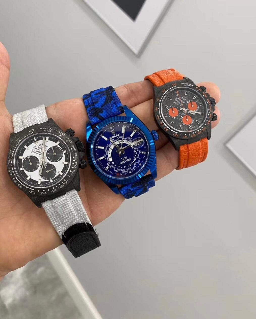 DiW Rolex Sky Dweller BLUE DLC 劳力士DiW 纵航者型 326934 | WORLDTIMER