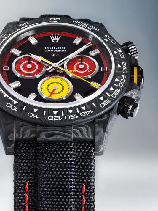 F1 Racing Inspired DiW Rolex Carbon Daytona 独一无二 F1灵感 劳力士DiW 碳纤维迪士通拿 | WORLDTIMER