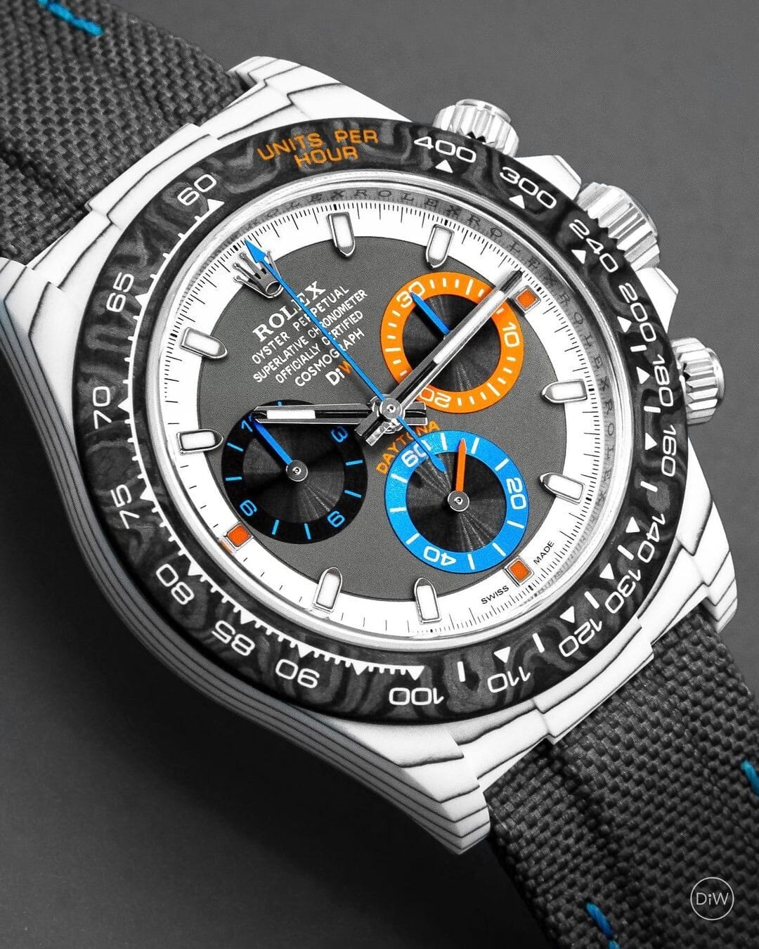 CarboQuartz Rolex DiW Daytona "OCELLARIS UNIQUE" 独一无二 石英纤维劳力士 DiW迪通拿 | WORLDTIMER