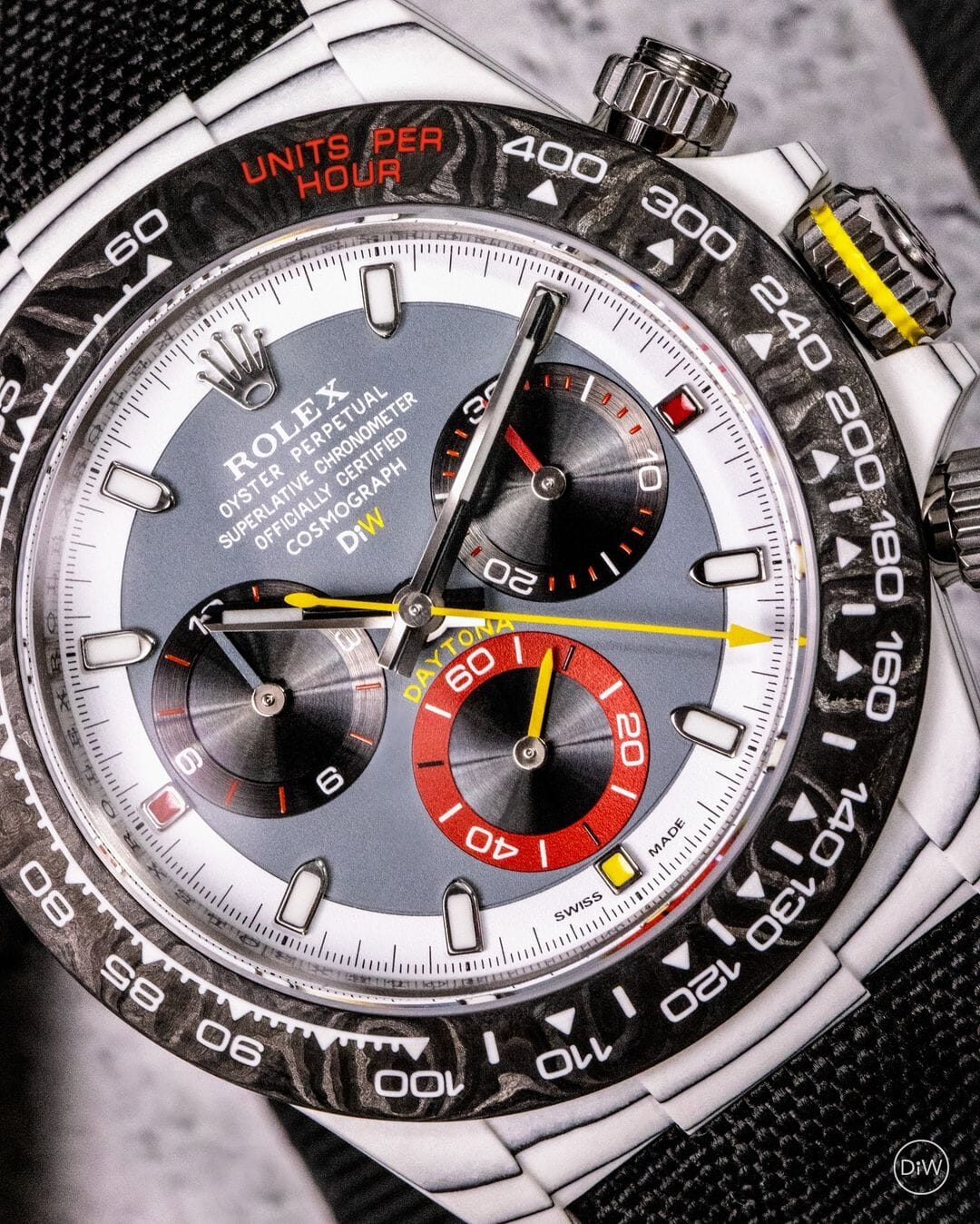 CarboQuartz Rolex DiW Daytona "OCELLARIS UNIQUE" 独一无二 石英纤维劳力士 DiW迪通拿 | WORLDTIMER