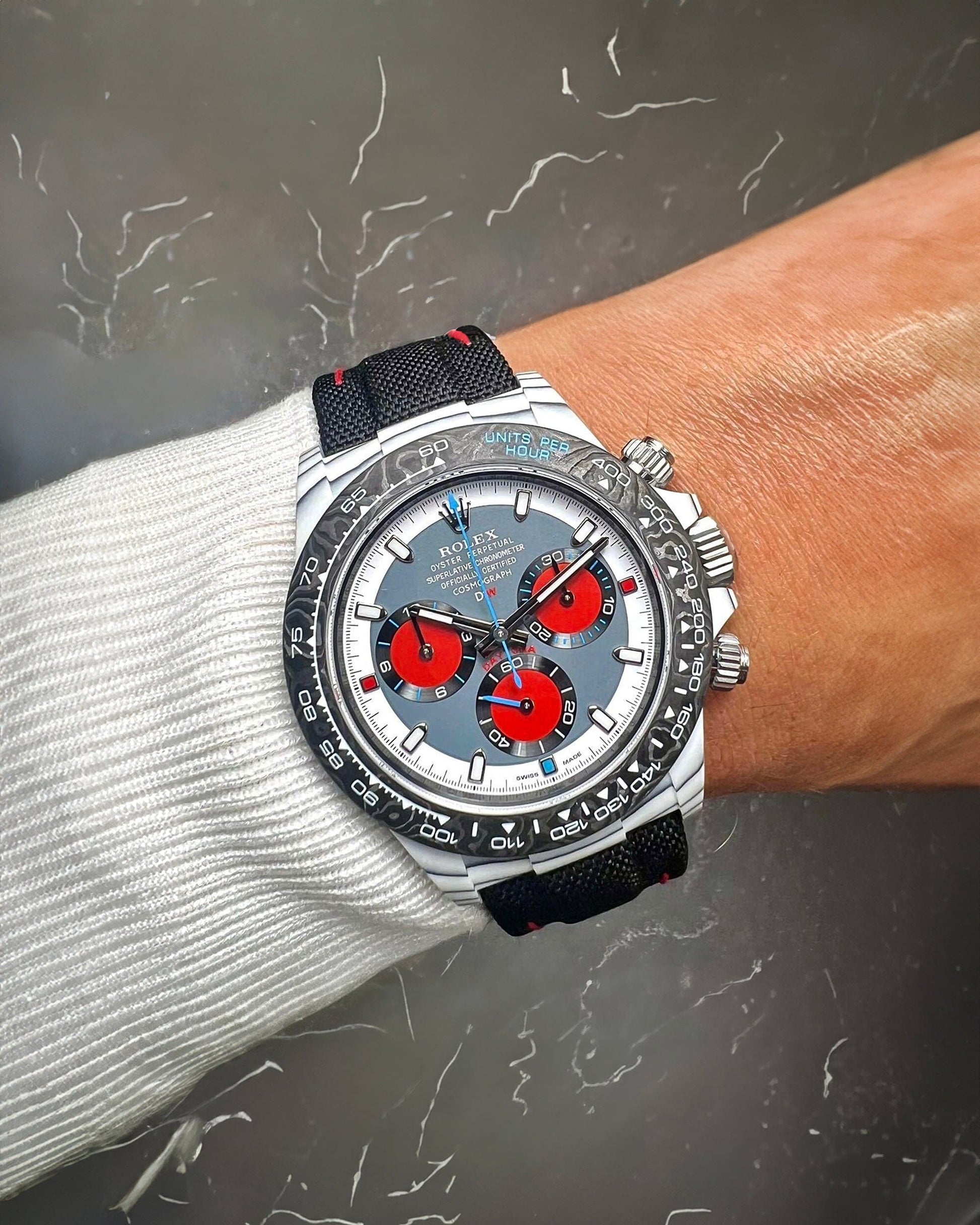 CarboQuartz DiW Rolex Daytona "OCELLARIS UNIQUE" 独一无二 劳力士DiW 石英纤维迪通拿 | WORLDTIMER