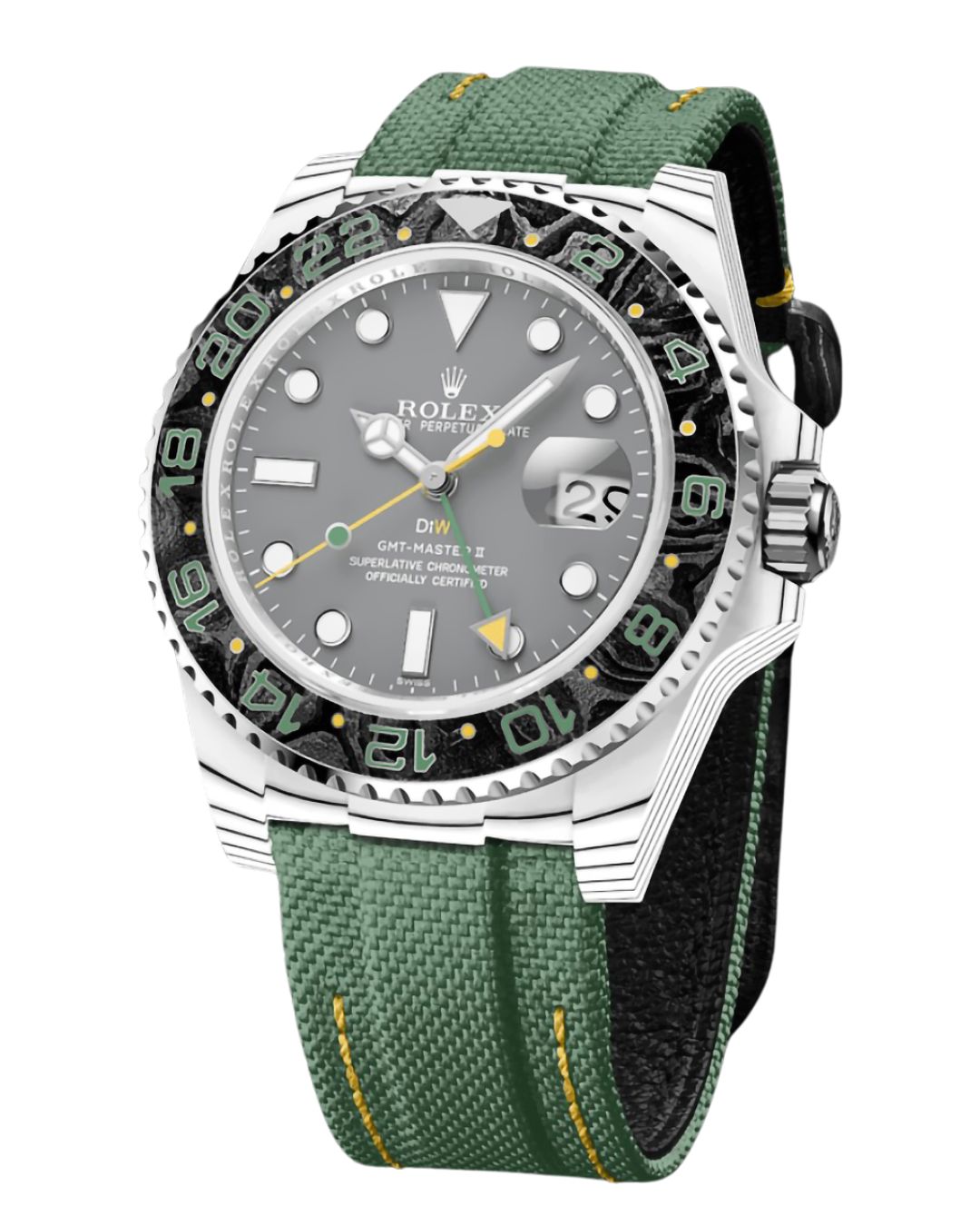 CarboQuartz DiW Rolex GMT Master 2 "VERDANT GRAY" 勞力士格林尼治型 | WORLDTIMER