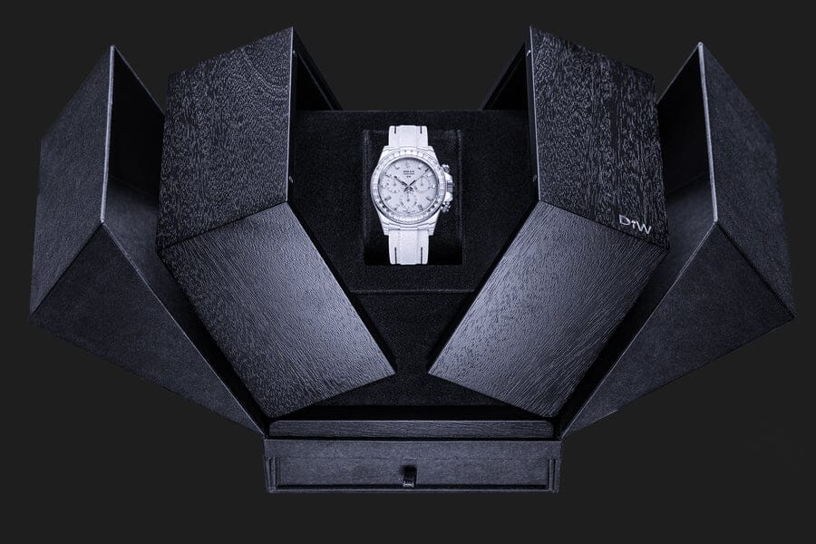 White CarboQuartz DiW Rolex Rainbow Daytona DiW劳力士 彩虹迪通拿 RAINBOW CRYSTAL | WORLDTIMER