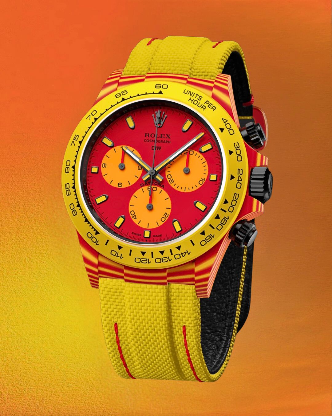 CarboQuartz Rolex DiW Daytona VOLCANO 劳力士DiW 石英纤维迪通拿 | WORLDITMER