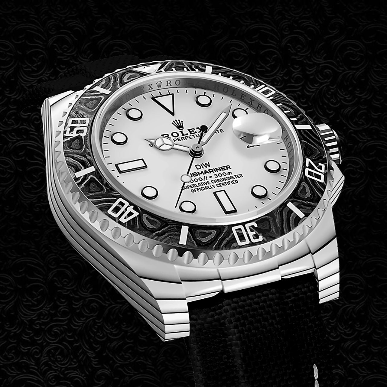 CarboQuartz Rolex DiW Submariner IRBIS 劳力士DiW 潜航者日历型 | WORLDTIMER